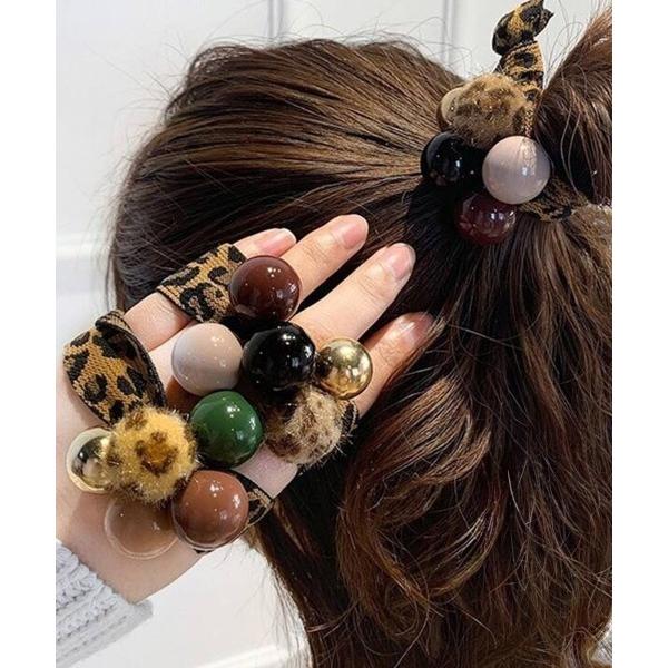 ヘアゴム レオパード 新作 ヘアゴム 大人っぽい