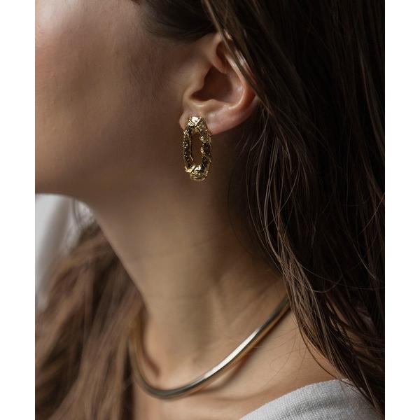 イヤリング オーバルデザインイヤリング レディース