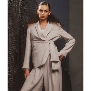 Sov. ジャケット テーラードジャケット サテンラペルタキシード