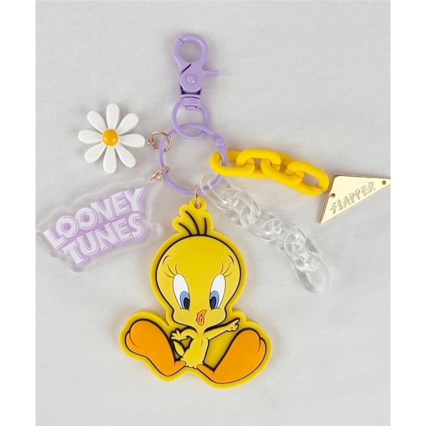キーホルダー LOONEY TUNES×Flapper Tweetyじゃらじゃらチャーム