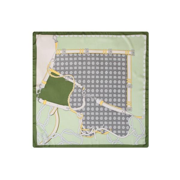 スカーフ バンダナ 70×70cmサイズ・ヴィンテージ風サテン生地スカーフ/100019 レディース