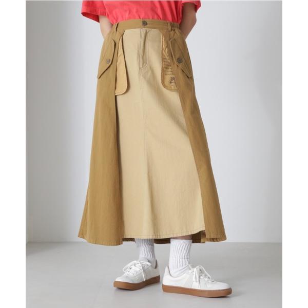 スカート MILITARY LAYERED LIKE SKIRT/ミリタリーレイヤードスカート