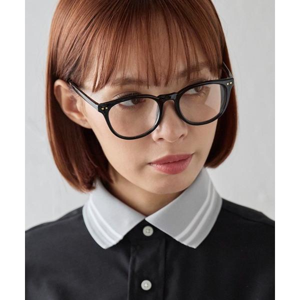 伊達メガネ メガネ 眼鏡 UVカット クリアレンズ メガネ 韓国 ギークシック リムレス レディース...