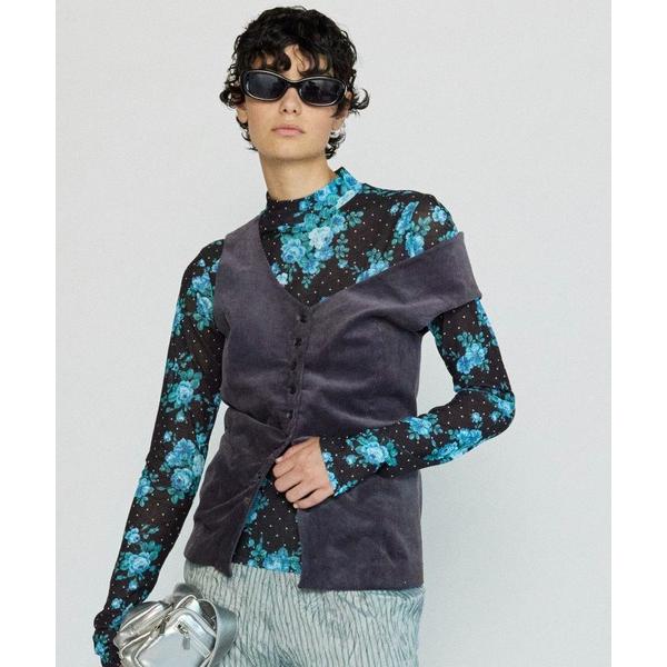 ベスト ジレ Corduroy Asymmetry Vest/コーデュロイアシンメトリーベストセット...