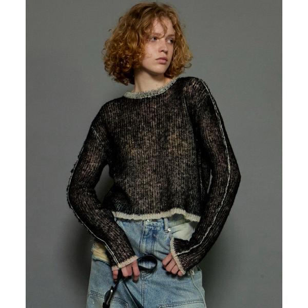 ニット セーター Reversible Mohair Knit Pullover/リバーシブルモヘア...