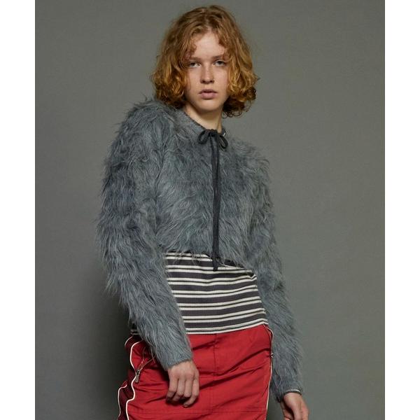 ニット セーター Shaggy Short Length Knitwear/シャギーショートニット ...