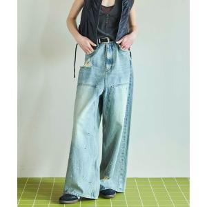 MAISON SPECIAL パンツ デニム ジーンズ Wide Straight Flocking MAISON SPECIAL パンツ デニム ジーンズ Wide Straight Flocking