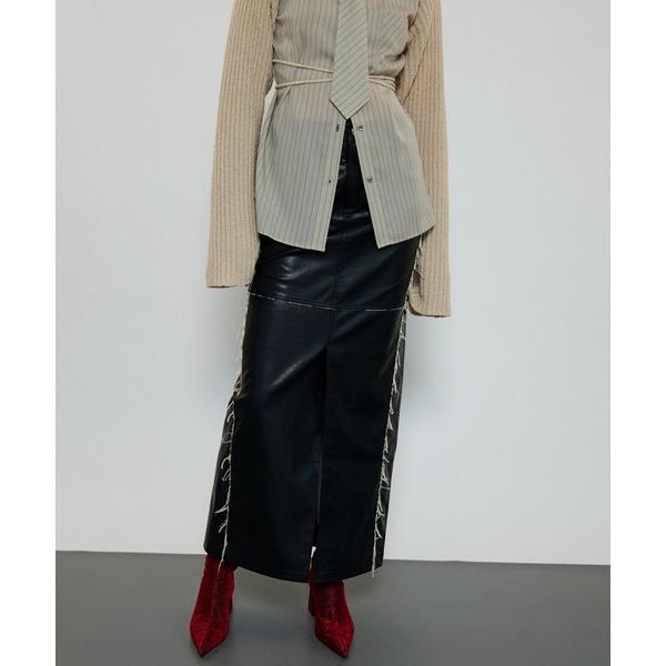 スカート Vegan Leather Tight Skirt/ヴィーガンレザータイトスカート「MAI...