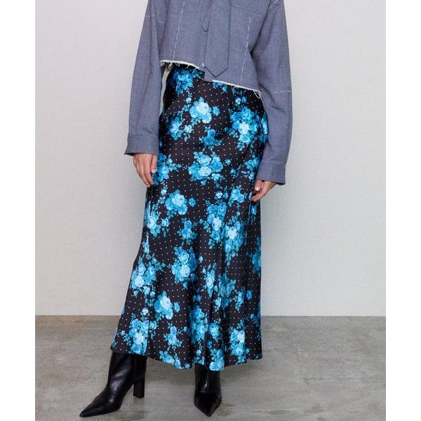 スカート Flower Dot Mermaid Skirt/フラワードットマーメイドスカート「MAI...