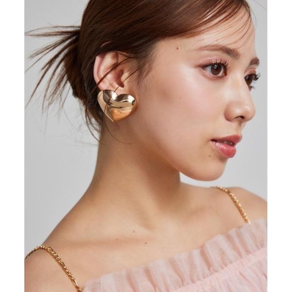 ピアス ハートモチーフビッグピアス レディース