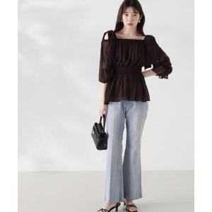 スナイデル パフスリクロップドカーディガン SNIDEL (セール30%OFF) snidel / スナイデル パフスリクロップド