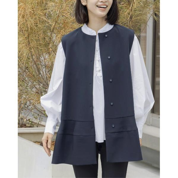 スーツ ベスト 「ZOZO限定」再販売！ご自宅でお洗濯可能/日本製「SONO/ソーノ」ポタリーチュニ...