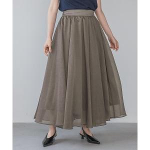 スカート ワッシャーボリュームスカート レディース