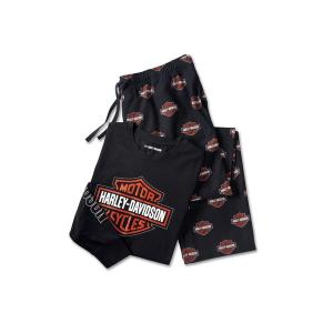 tシャツ バー＆シールド長袖パジャマセット メンズ