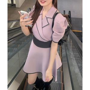 rienda（リエンダ） ワンピース 2WAYカーディガンセットニット