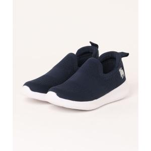 moz（モズ） スリッポン 2way ワンポイントロゴ サイドゴアスリッポン