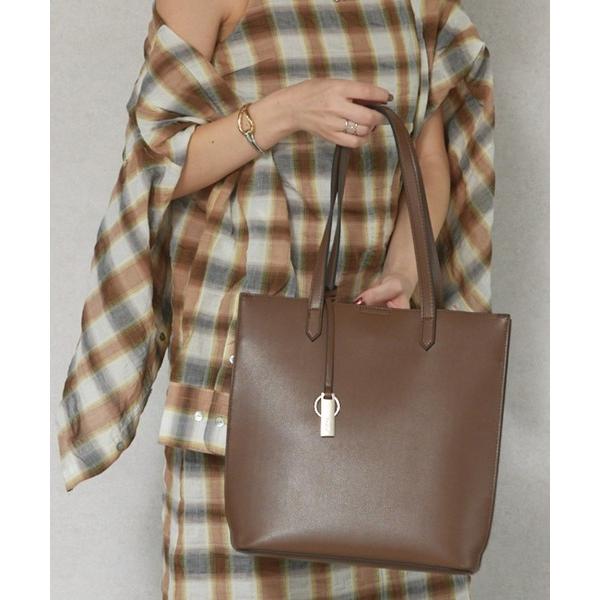 トートバッグ 「Ungrid/アングリッド」キーチャーム付 軽量 両アオリポケットA4トートバッグ ...