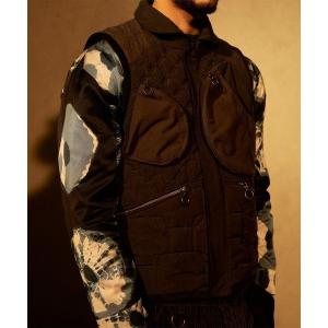 NICHOLAS DALEY × LAVENHAMダウンベスト LAVENHAM（ラベンハム） ベスト ジレ Nicholas Daley X Lavenham Zip