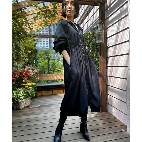 ワンピース ラウンドシルエットボリュームドレス