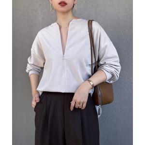tシャツ 「新色追加！」ライトダンボールフロント2wayロングスリーブプルオーバー レディース