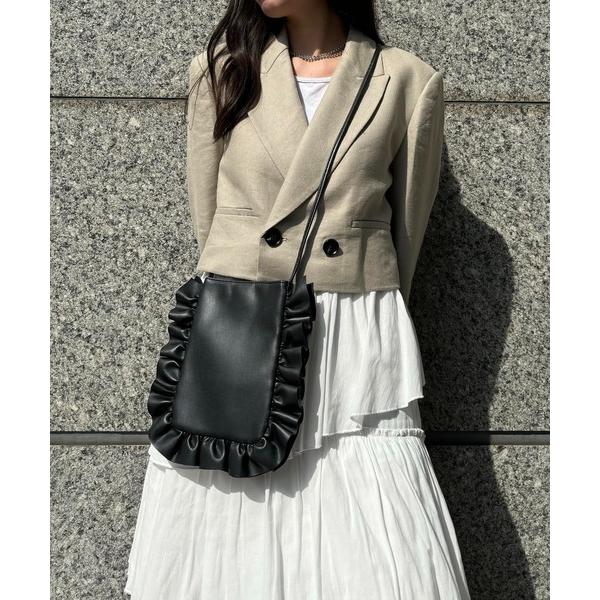 ショルダーバッグ バッグ Frill mini shoulder bag / フリル ミニ ショルダ...