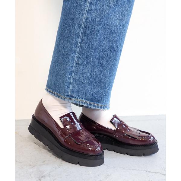 ローファー 厚底キルトコインローファー　7420181 レディース