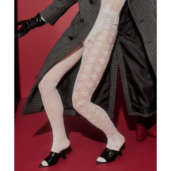 タイツ フラワーモチーフレースタイツ / Flower Motif Lace Tights レディー...