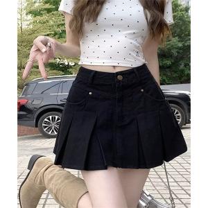 Lips スカート 美脚見え×安心設計プリーツミニスカート風ショート