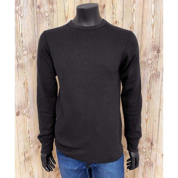 tシャツ 長袖 サーマル クルーネック Tシャツ デイリーウェア メンズ レディース