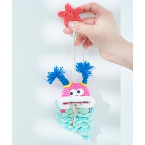 キーケース 「macaroni edge×紅林大空コラボ」毛糸のマスコット キーケース