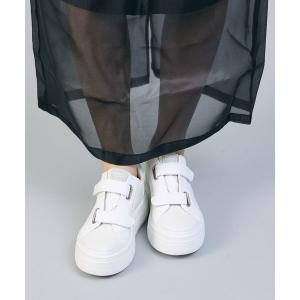 スニーカー 「新色追加」厚底ベルクロスニーカー レディース