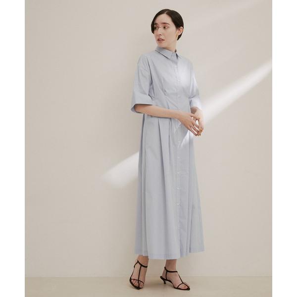 シャツワンピース 「ZOZOTOWN限定」ハーフスリーブウエストタックシャツワンピース