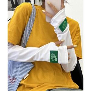 アームカバー 「urge select」ロゴ付き シンプル アームウォーマー「UV対策/冷房対策/接触冷感」 レディース