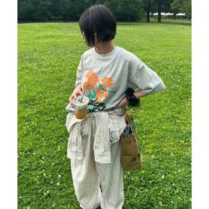 tシャツ 半袖 「低身長サイズあり」アソート柄カラーTシャツ レディース
