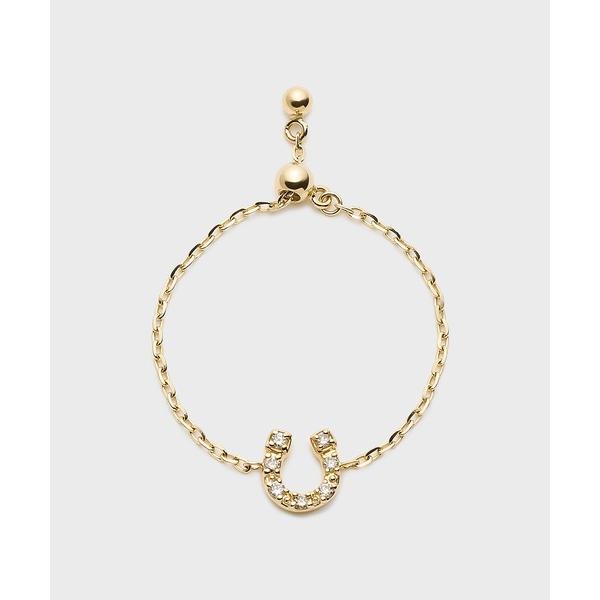 指輪 リング 「Tiny Motif」K10ダイヤモンドシューチェーンリング（0.02ct） レディ...