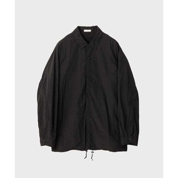 シャツ 「ATON/エイトン」HAND DYED NYLON SHIRT JACKET メンズ