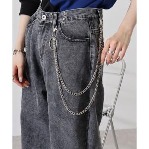 grancy　3連ウォレットチェーン GRANCY】Carabiner Design Layering Wallet Chain / カラビナ