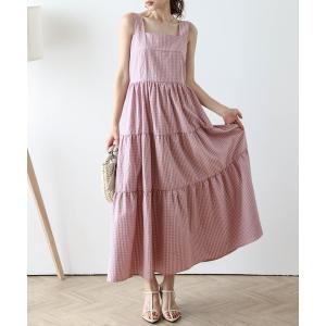DAY CLOSET ワンピース レディース ビッグセーラーカラーギンガム