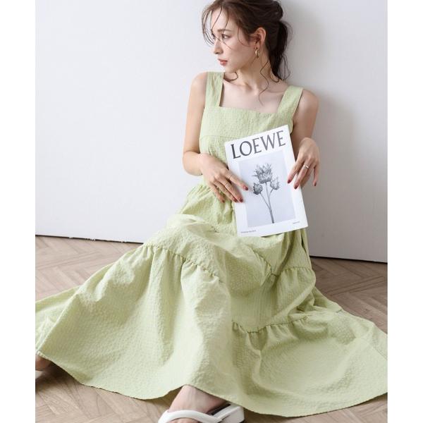 ワンピース ギンガムチェックティアードワンピース