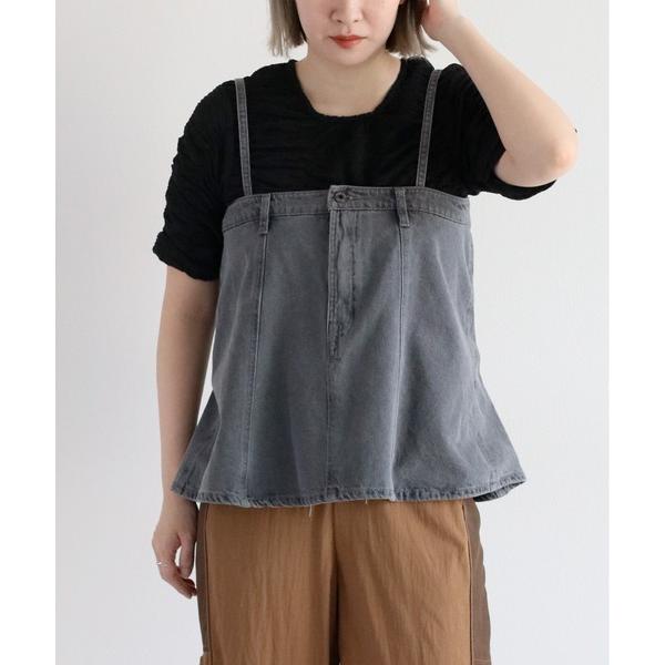 キャミソール マルチウェイ デニムビスチェ