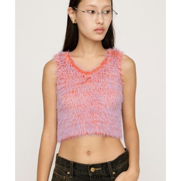 タンクトップ ノースリーブ MIX SHAGGY TANK ミックス シャギー タンク レディース