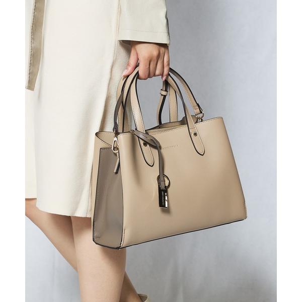 ハンドバッグ 「MERCURYDUO/マーキュリーデュオ」両アオリポケットサイド配色大開き開口 超軽...