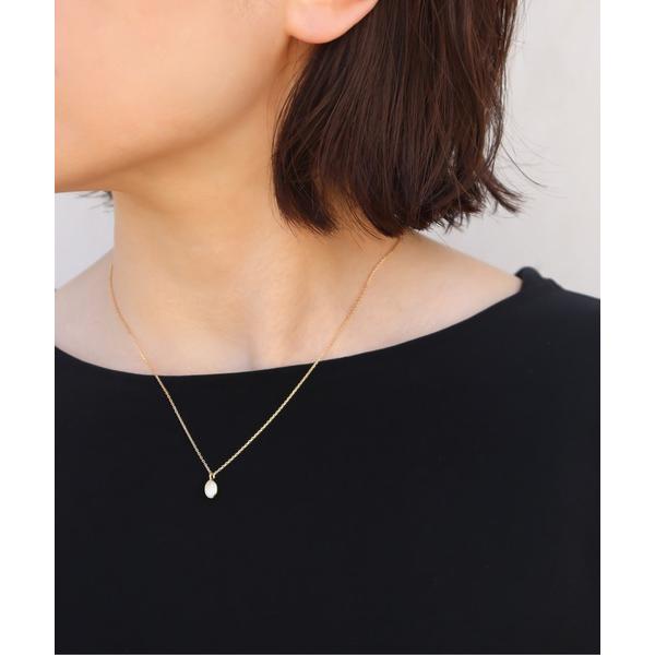 ネックレス 「anq.」SV925・レインボームーンストーン/カーネリアン/ガーネット/グリーンオニ...