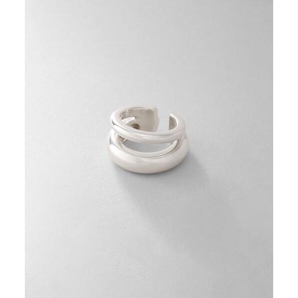 イヤーカフ シルバー ダブルプランプ イヤーカフ レディース