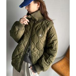 ブルゾン アウター 軽くて暖か。衿リブハイネック...の商品画像