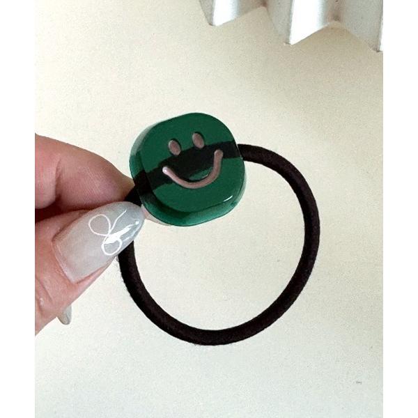 ヘアゴム 「urge select」ニコちゃん スマイル クリア ヘアゴム