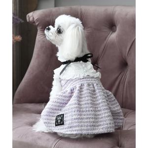 犬 服 ANNA SUI/リボンタイツイードワンピの商品画像