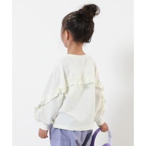 tシャツ 綿100% バックフリル 長袖Tシャツ...の商品画像