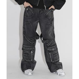 Sillage / circular pants white denim one wash シアージ デニム