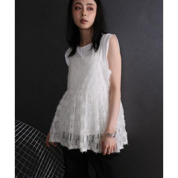 キャミソール フェザーチュールキャミ